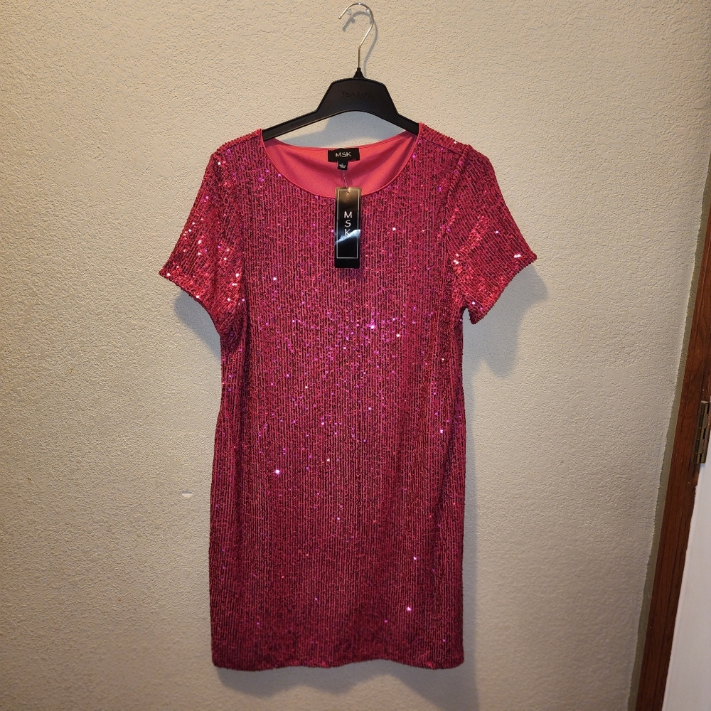 Pink Sequin Dress
